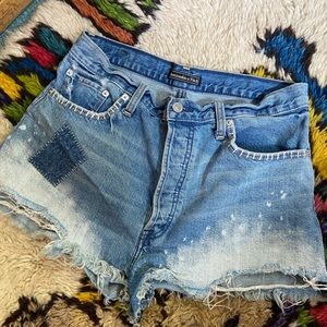 Abercrombie & Fitch Patch Jean Shorts